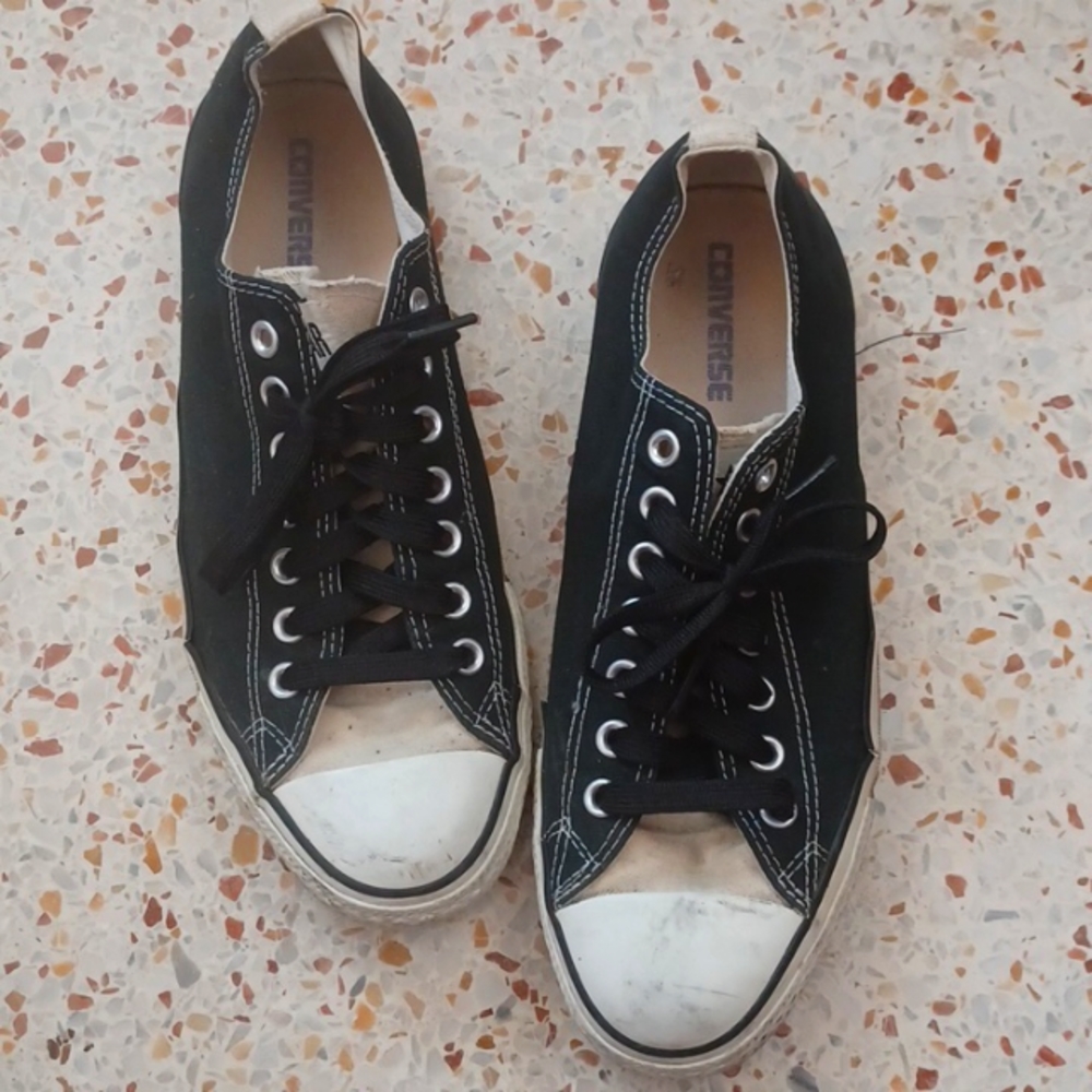 Perfectly worn Converse Chuck Taylor's Low Tops Shoes